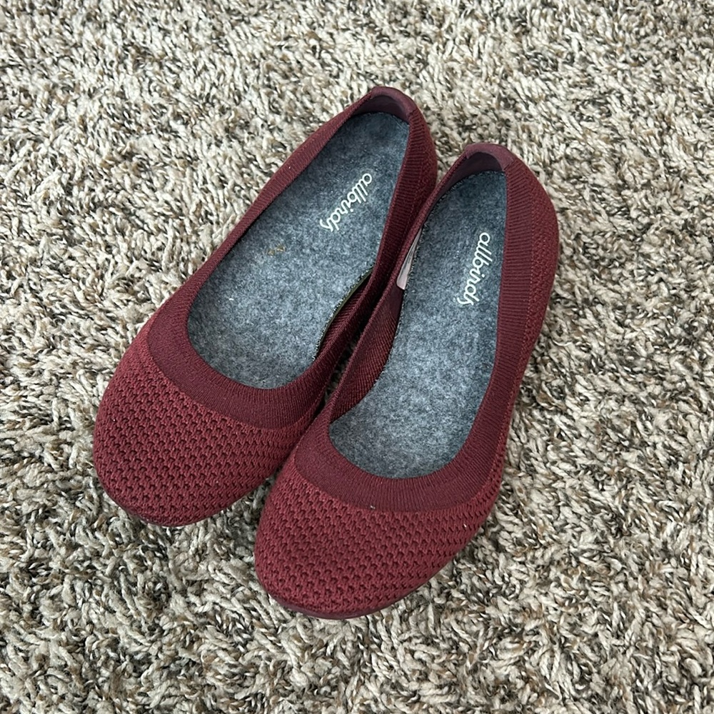 Allbirds Women's Flats in Burgundy